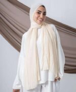 Le Voile Pleated Chiffon Scarf