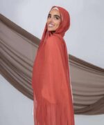 Le Voile Pleated Chiffon Scarf