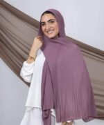 Le Voile Pleated Chiffon Scarf