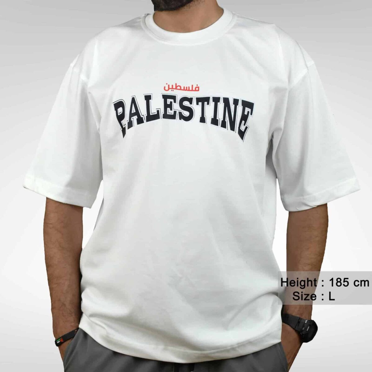 Palestine Coordinates Oversized Tshirt