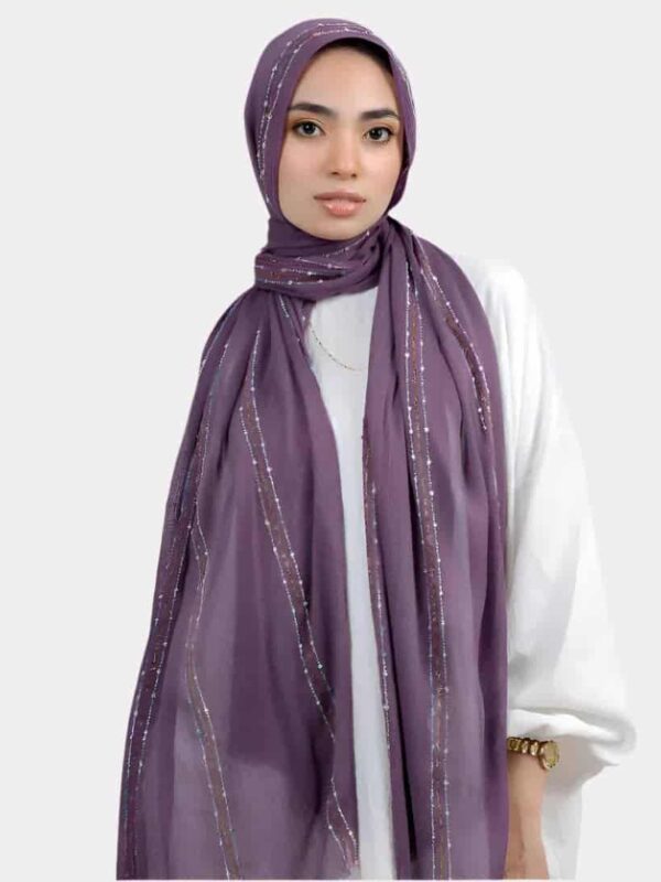 Le Voile Embroidered Linen Scarf