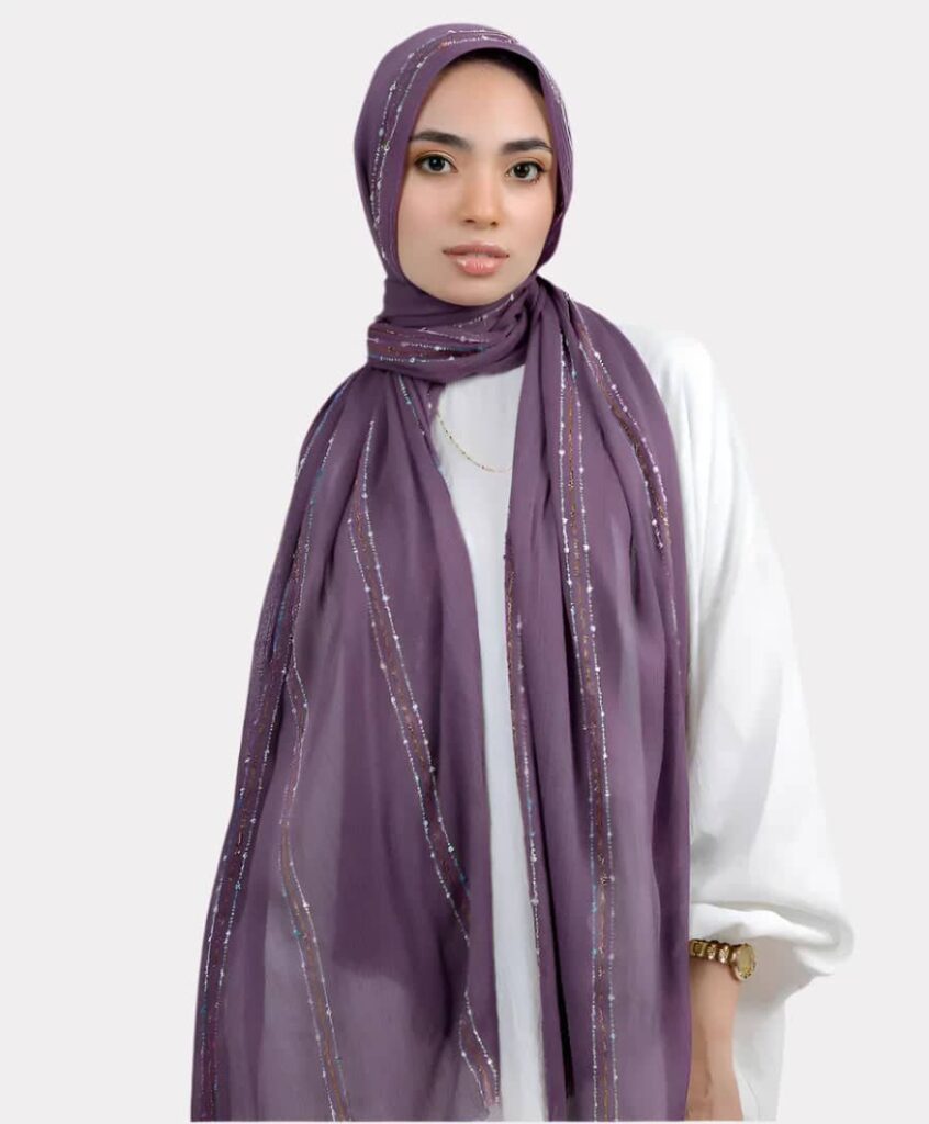 Le Voile Embroidered Linen Scarf