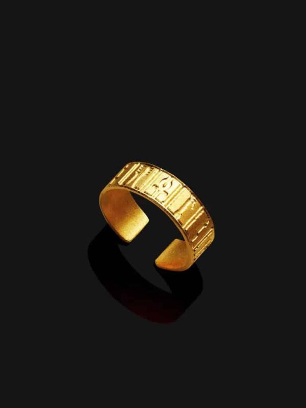 Ankh Hieroglyphics Ring