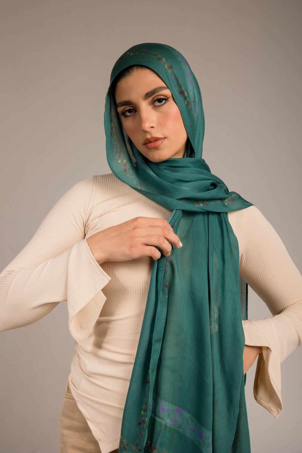 Worood Emerald Queen Modal Scarf