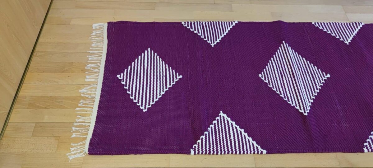 Woven Rug - Triangles Frame