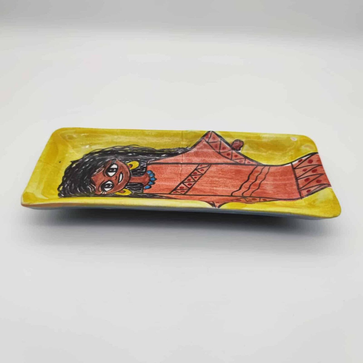 ceramic plate rectangle Painting