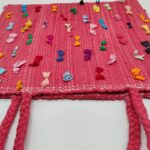 Bow Tie Woven Shoulder Bag For Women - 40 * 45 cm - Recycled - Handbags - Bags, Recycled, Textile - Arsinoe - Handmade