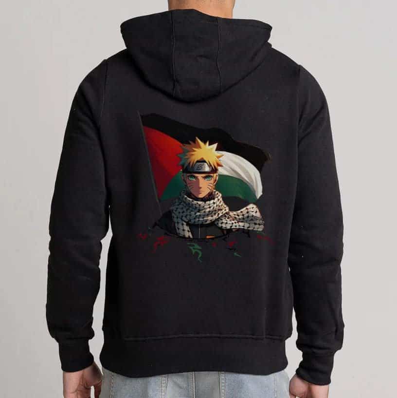 Naruto Palestine Edition Oversized Hoodie