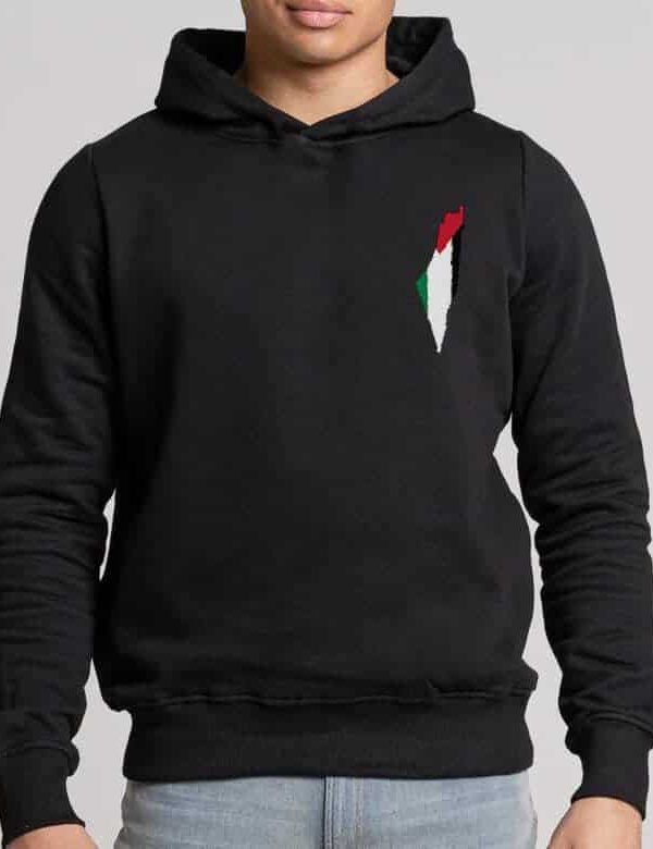 Palestine Flag Map Hoodie