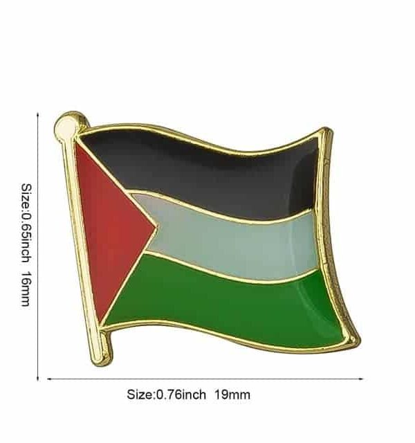 Palestine Flag Pin Badge