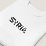 Syria Bold English Typography Sweatshirt