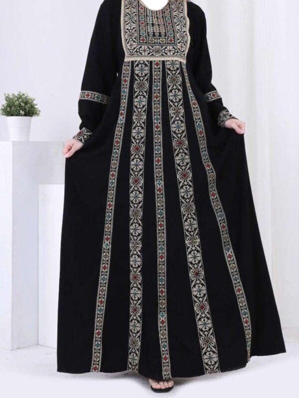 Embroidered Palestine Abaya