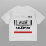 Palestine Coordinates Oversized Tshirt