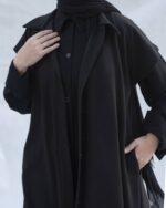 Elegant Wool Modest Jacket