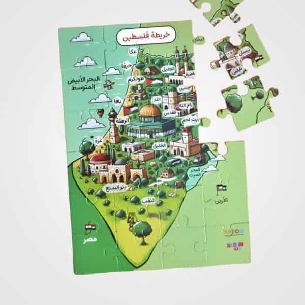 puzzle Palestine map