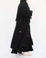 Velvet Textured Long Coat