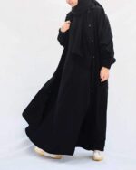 Velvet Textured Long Coat